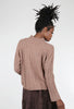 Boxy Flecks-Detail Sweater, Brown