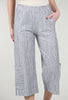 Wide Pocket Capris, Ash