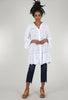 Eyelet Tiered Tunic, White