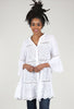 Eyelet Tiered Tunic, White