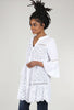 Eyelet Tiered Tunic, White