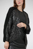 Sequin Glam Cardigan, Black