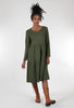 Maya Tiered Jersey Dress, Green