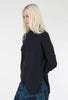 Asym Turtleneck Sweater, Black