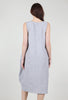 Ruched Pocket Dress, Gray