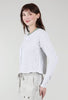 Nubbly Cropped Cardie, White