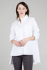 High-Low Oversized Tunic, White