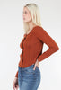 Clara Sweater, Dark Rust