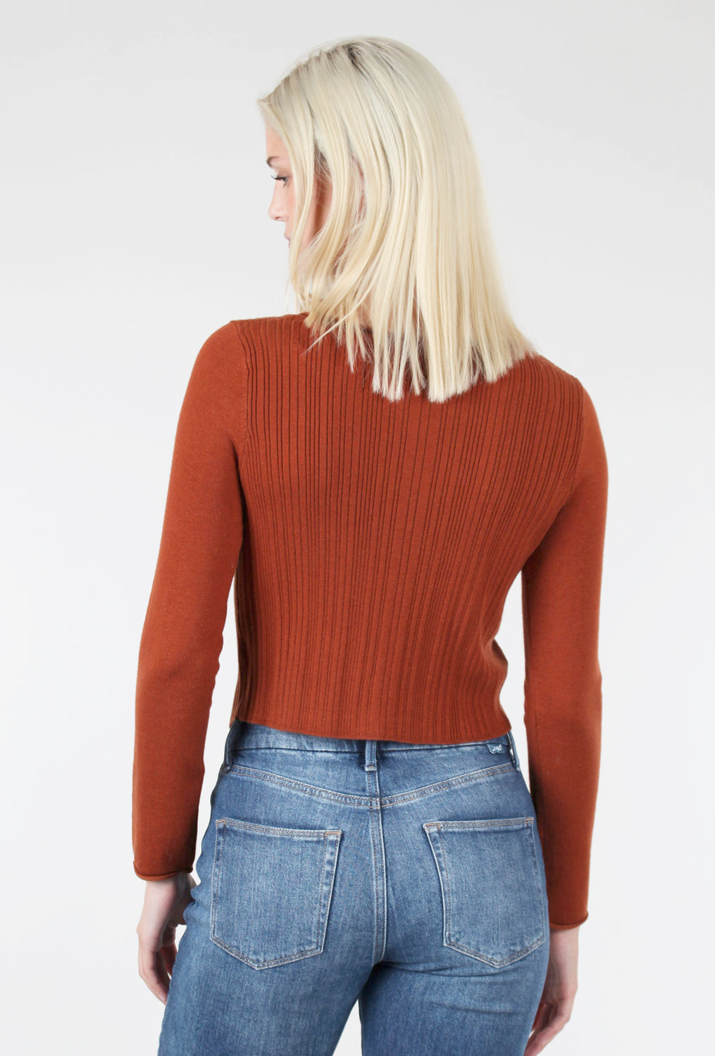 Clara Sweater, Dark Rust