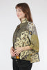 3/4-Sleeve Notched-Neck Jacket, Khaki