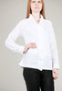 Ruffle Placket Shirt, White