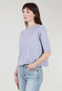 Elbow-Sleeve Stripe Tee, Lavendula