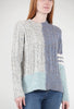 Color-Block Crew Sweater, Blue Multi