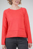 Cotton Slub Pocket Pullover, Red