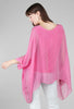 Silky Overlay Blouse, Hot Pink