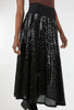 Sequin Glam Skirt, Black