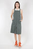 Canvas Overall Dress, Cool Green