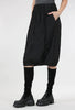 Structured Seams Bubble Skirt, Black