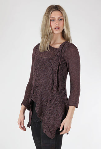Overlapping Asym Sweater, Port
