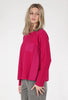 Reverse Fabric Pocket Top, Magenta