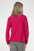 Reverse Fabric Pocket Top, Magenta