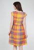 Plaid Devonshire Dress, Sunset