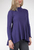 Waffle Swing Tunic, Violet