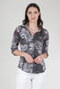 Roll-Up Sleeve Crinkle Shirt, Onyx