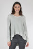 Basic Big Backslant Sweatshirt, Heather Gray