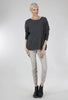 Aimee Boxy Pullover Sweater, Gray