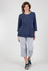 Raw Hem Cotton Slub Tunic, Denim