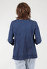 Raw Hem Cotton Slub Tunic, Denim