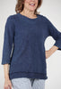 Raw Hem Cotton Slub Tunic, Denim