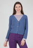 Shaker Stitch Cardigan, Twilight