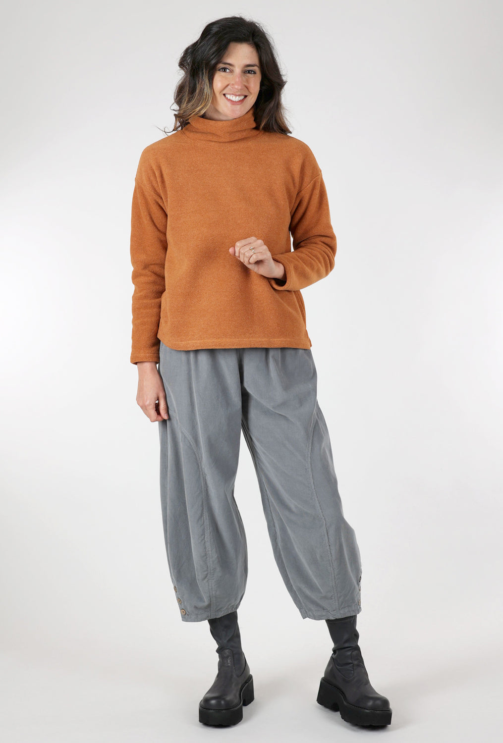Frosted Fleece Pullover, Spice