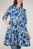 June Shirt Dress, Aster/Navy