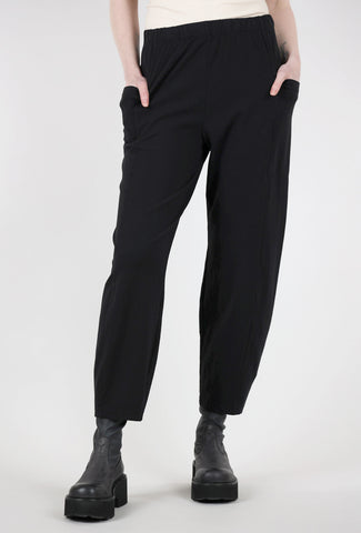 Tapered Side-Pocket Pant, Black