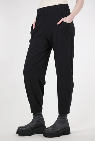 Tapered Side-Pocket Pant, Black
