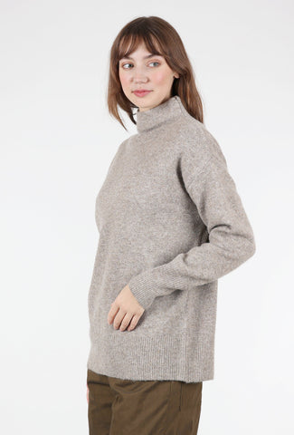 Funnel-Neck Sweater, Twig