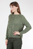 Mitch Cable Crew Sweater, Moss Olive