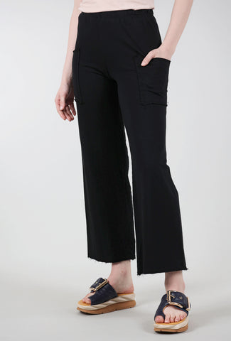 Patch-Pocket Long Pant, Black