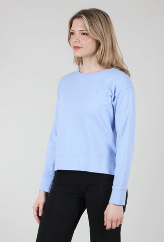 L/S Sweatshirt Tee, Serenity Blue