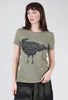 Black Crow Tee, Olive