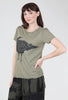 Black Crow Tee, Olive