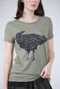 Black Crow Tee, Olive