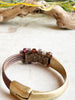 Autumn Spinel Gemstone Cuff Bracelet