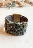 Wide Square-Cut Tourmaline Bracelet