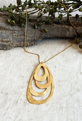 Sofia Golden Brass Necklace