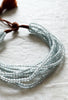 Seven Strand Aquamarine Tassel Bracelet