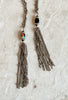 Long Braided Lariat Necklace